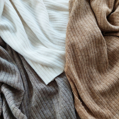 Strickstoff Rippenstrick Classic Look - cremewei�
