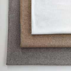 Strickstoff Rippenstrick Classic Look - cremewei�
