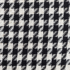 Boucle Stoff Hahnentritt Lurex, schwarz cremewei�