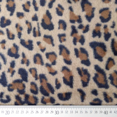 Fellimitat Pl�sch Leopardenmuster Animal Print flauschig weich, braun schwarz camel