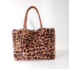 Fellimitat Pl�sch Leopardenmuster Animal Print flauschig weich, braun schwarz camel