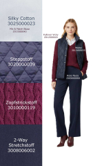 RESTST�CK 50 cm Hosenstoff 2-Way Stretch Wool Touch, dunkelblau