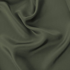 Silky Viskose Rayon Webware uni, armygr�n, aus LENZING™ ECOVERO™ Viscosefasern