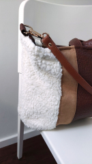 RESTST�CK 75 cm elastisches Wildleder Imitat Fake Suede, camel