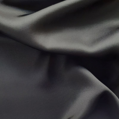 Silky Viskose Rayon Webware uni, schwarz, aus LENZING™ ECOVERO™ Viscosefasern