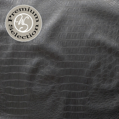 Lederimitat Krokolederimitat f�r Bekleidung elastisch, schwarz