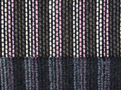 Boucle Stoff Streifen Mantelstoff, braun ecrue altrosa