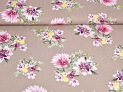RESTST�CK 62 cm Viskose Blumen Dahlien, dunkelbeige