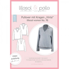 Papierschnittmuster Pullover mit Kragen "Vinta" Lillesol women No.76