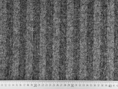 Jackenstoff Jacquard Fischgr�t angeraut, grau