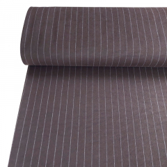RESTST�CK 35 cm Jersey Stoff Heavy Stretchjersey Nadelstreifen, wei� dunkelbraun