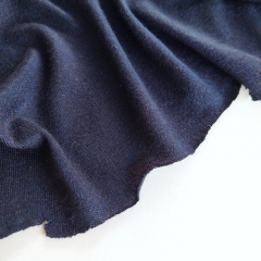 RESTST�CK 113 cm Strickstoff Glattstrick Viskose fein weich uni, dunkelblau
