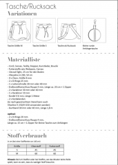 Papierschnittmuster Tasche/Rucksack Fadenk�fer