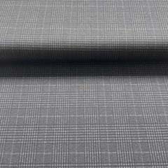 Punto di Roma Jerseystoff Glencheck Karomuster, grau schwarz