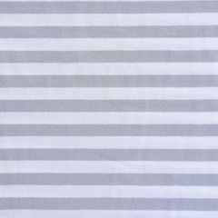 RESTST�CK 60 cm Jerseystoff Streifen 1 cm garngef�rbt, hellgrau wei�