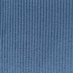 B�ndchenstoff gerippt Hipster-Beanie Stoff,�jeansblau