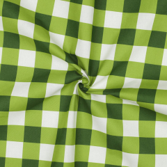 beschichteter Baumwollstoff gro�es Karomuster 3 cm, hellgr�n dunkelgr�n wei�