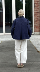 Baumwolltwill Trenchcoatstoff Jackenstoff Hosenstoff - Admiral Blue