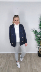 Baumwolltwill Trenchcoatstoff Jackenstoff Hosenstoff - Admiral Blue