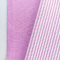 RESTST�CK 46 cm Baumwollstoff Streifen 3 mm garngef�rbt, pink wei�