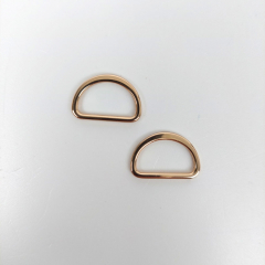 2 D-Ringe Metall 15 mm hochwertig hochgl�nzend, gold