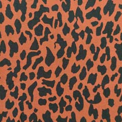 EINZELST�CK 160 cm Viskose Twillstoff Blusenstoff Leomuster, schwarz terracotta