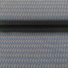 Bengalin Stoff Hosenstretch grafisches Muster Rauten,camel wei� dunkelgrau