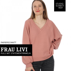 Papierschnittmuster FRAU LIVI Raglansweater Schnittreif