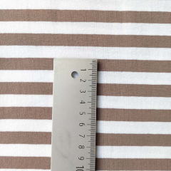Jerseystoff Streifen 1 cm garngef�rbt, mattes braun wei�