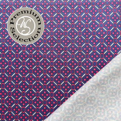 RESTST�CK 36 cm Silky Cotton Baumwollsatin grafisches Muster- Luce di Orchidea - Made in Italy