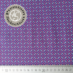 RESTST�CK 36 cm Silky Cotton Baumwollsatin grafisches Muster- Luce di Orchidea - Made in Italy
