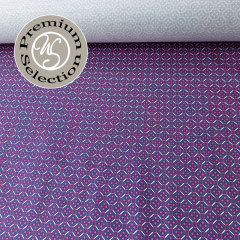 RESTST�CK 36 cm Silky Cotton Baumwollsatin grafisches Muster- Luce di Orchidea - Made in Italy