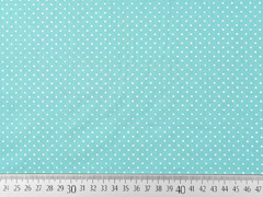Baumwollstoff kleine Punkte Petite Dots, wei� mint