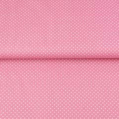 Baumwollstoff kleine Punkte Petite Dots, wei� altrosa