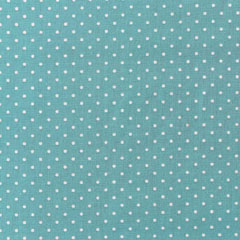 Baumwollstoff kleine Punkte beschichtet Petite Dots, wei� mint