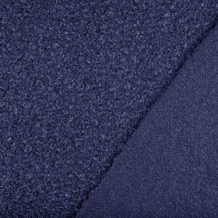 Boucle Stoff Schafsl�ckchen, dunkelblau