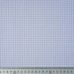 Baumwollstoff Vichykaro 2,7 mm, hellblau wei�