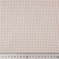 Baumwollstoff Vichykaro 2,7 mm, beige wei�