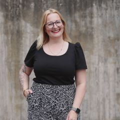 Viskose Leinen Webware Bl�tter, wei� schwarz
