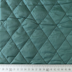 Steppstoff Jackenfutter wattiert Rauten, flaschengr�n (British Racing Green)