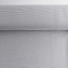 Stretchstoff Bengalin Hosenstoff schmale Streifen (vertikal) querelastisch, schwarz wei�