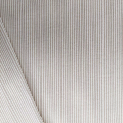 Stretchstoff Bengalin Hosenstoff schmale Streifen (vertikal) querelastisch, beige wei�