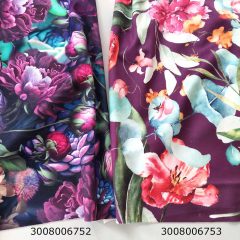 RESTST�CK 75 cm Samtstoff Velourstoff Blumen Bl�tter, blau beere bordeaux