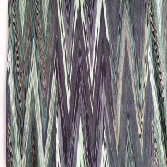 Viskose Jerseystoff Zickzack abstraktes Muster, Gr�nt�ne mint armygr�n dunkelgr�n