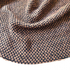 Italienischer Doubleface-Wollmischstoff Deadstock Designerstoff - camel schwarz