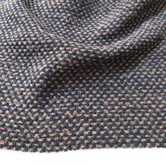 Italienischer Doubleface-Wollmischstoff Deadstock Designerstoff - camel schwarz