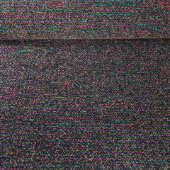 Bouclestoff Streifen Deadstock Designerstoff -pink hellgr�n schwarz - Made in Italy