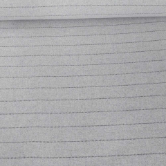 RESTST�CK 50 cm Hochwertiger Wollstoff Woolblend Nadelstreifen Fischgr�t Deadstock Designerstoff -grau - Made in Italy
