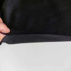 RESTST�CK 60 cm Wollstoff Woolblend weich uni schwarz - Made in Italy