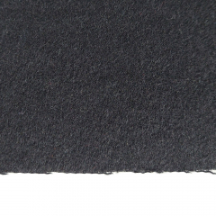 RESTST�CK 60 cm Wollstoff Woolblend weich uni schwarz - Made in Italy